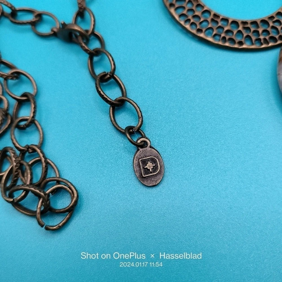 Opera Style Boho Pendant Gemstone Bead Adjustable Necklace - Picture 3 of 8